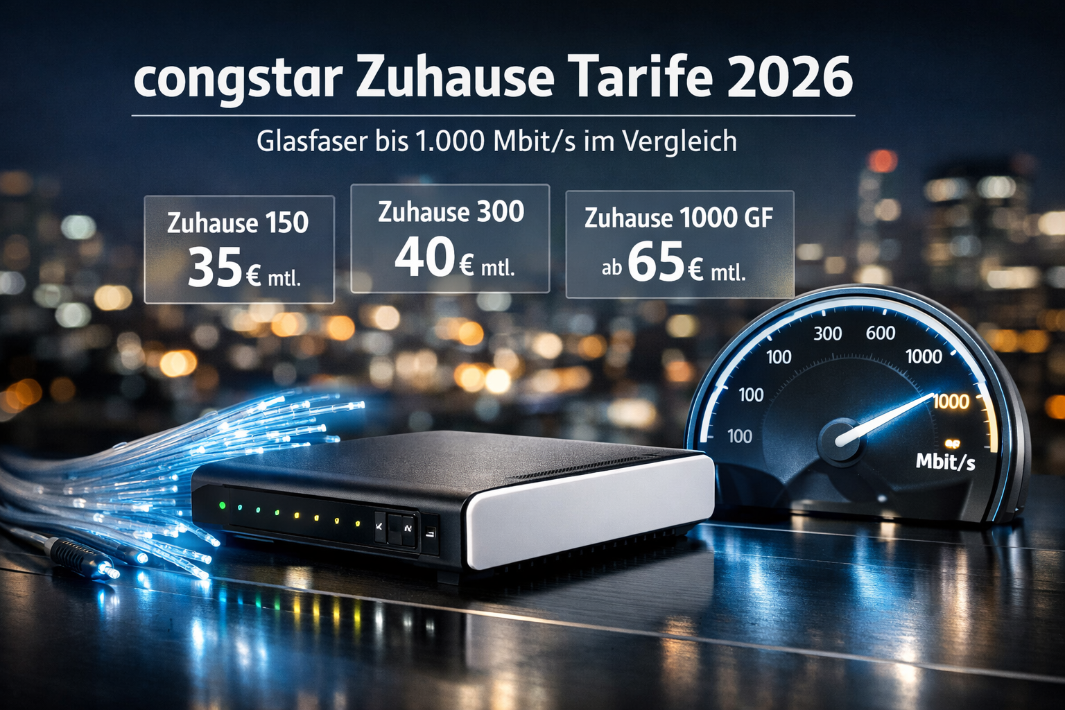 congstar Zuhause: Glasfaser-Internet ergänzt das DSL-Angebot congstar erweitert sein Zuhause-Angebot erstmals um Glasfaser-Internet. Alle Details zu Tarifen, Technik, Verfügbarkeit und Vorteilen von DSL und Glasfaser im Überblick.