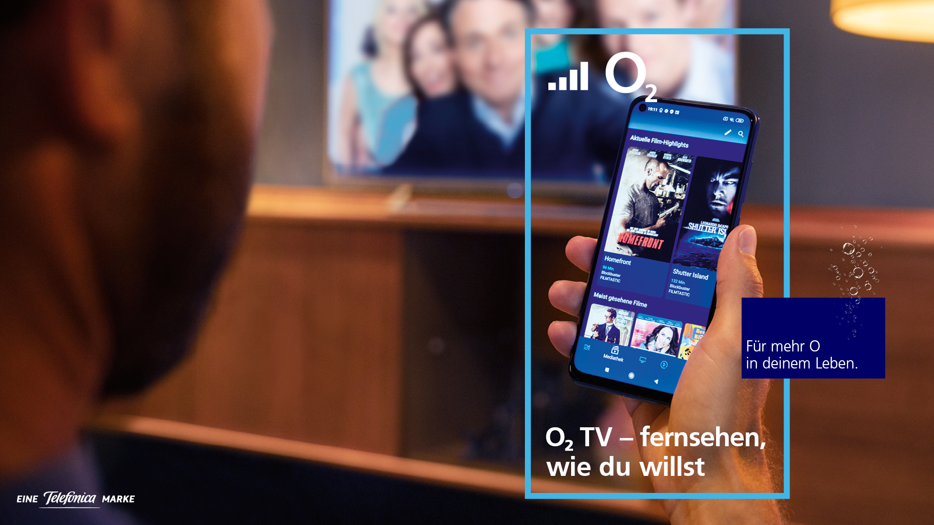 O2 TV: O2 TV auf allen Android TV-fähigen Fernsehern und Boxen ab 4,99 Euro O2 TV: O2 TV auf allen Android TV-fähigen Fernsehern und Boxen ab 4,99 Euro