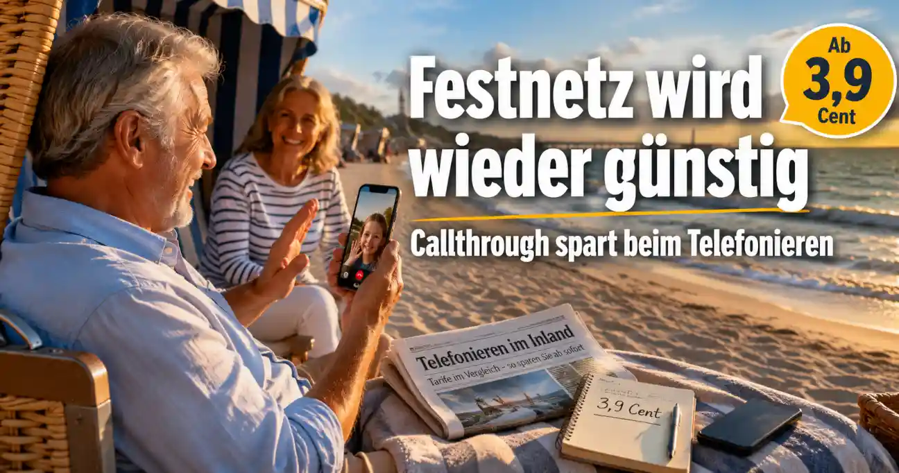 Callthrough im Inland: Billiger telefonieren ab 3,9 Cent Call-by-Call ist weg, Callthrough bleibt: So sparen Festnetz-Kunden bei Inlandsgesprächen ab 3,9 Cent pro Minute und vermeiden teure Kostenfallen im Jahr 2026