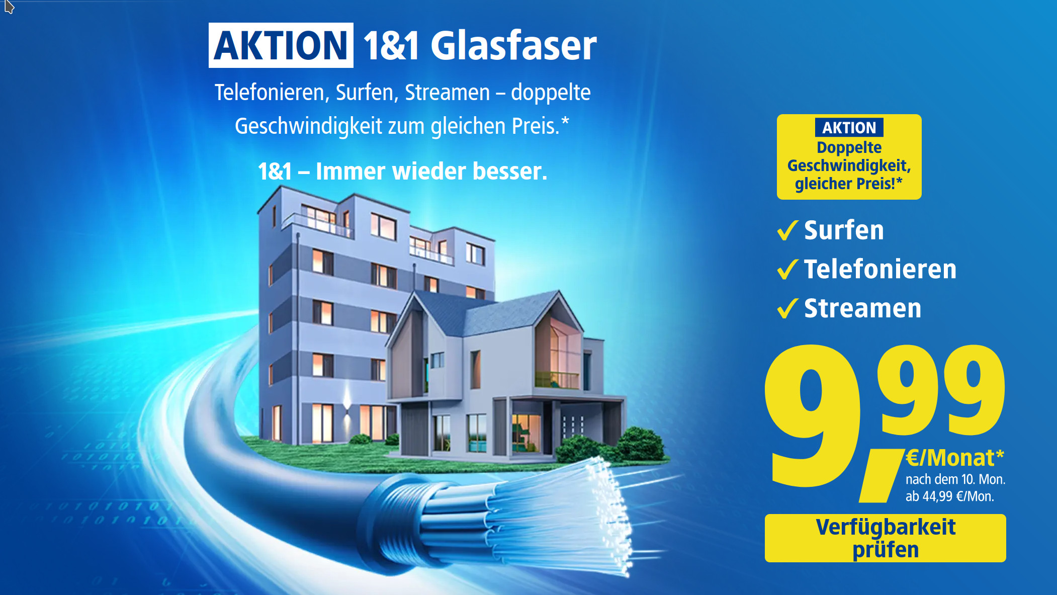 1&1 DSL Tarife Januar: 1&1 DSL und 1&1 Glasfaser inklusive Wi-Fi 7 Router