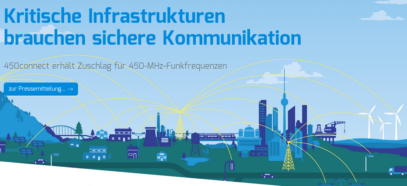Bundesnetzagentur: 450connect GmbH gewinnt Ausschreibungsverfahren fr Frequenznutzungsrechte bei 450 MHz