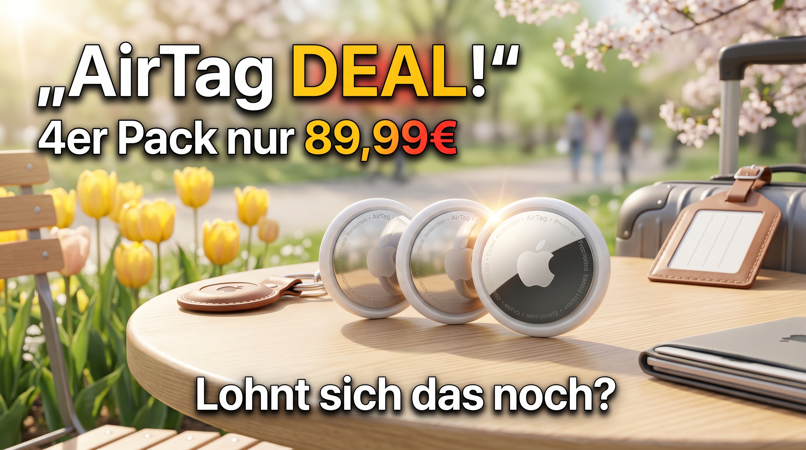 Apple AirTag 4er Pack im Amazon Deal f�r 89,99 Euro: Lohnt sich das Angebot 2026 noch? Vergleich mit SmartTag2, Tile und Chipolo + Kaufberatung.