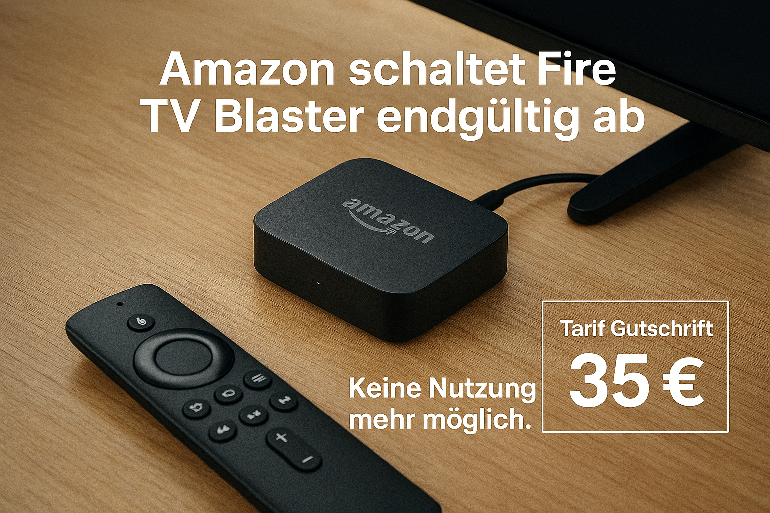 Amazon schaltet den Fire TV Blaster endg�ltig ab. Warum selbst funktionierende Ger�te unbrauchbar werden, was Nutzer wissen m�ssen und welche Alternativen es gibt.