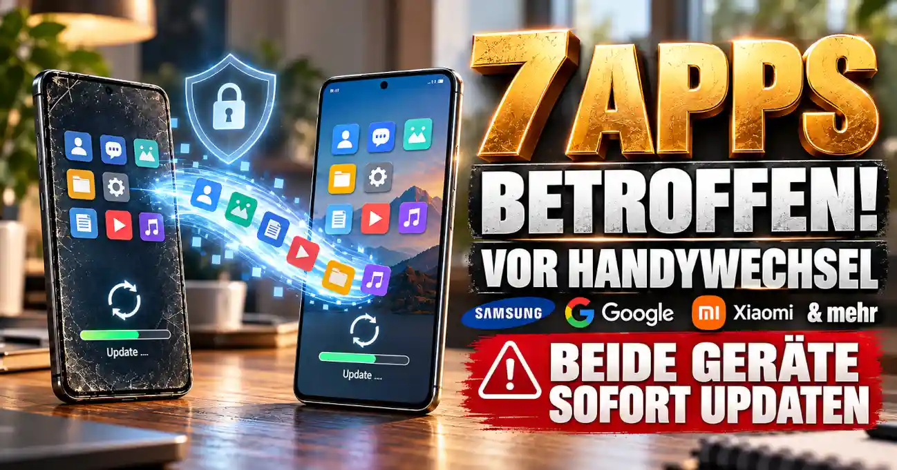 Android-Handywechsel mit sicherem Datentransfer nach Software-Update