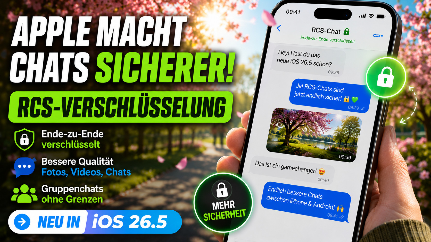Apple aktiviert mit iOS 26.5 verschl�sselte RCS-Chats auf dem iPhone. Warum Nutzer trotzdem genau hinschauen sollten.