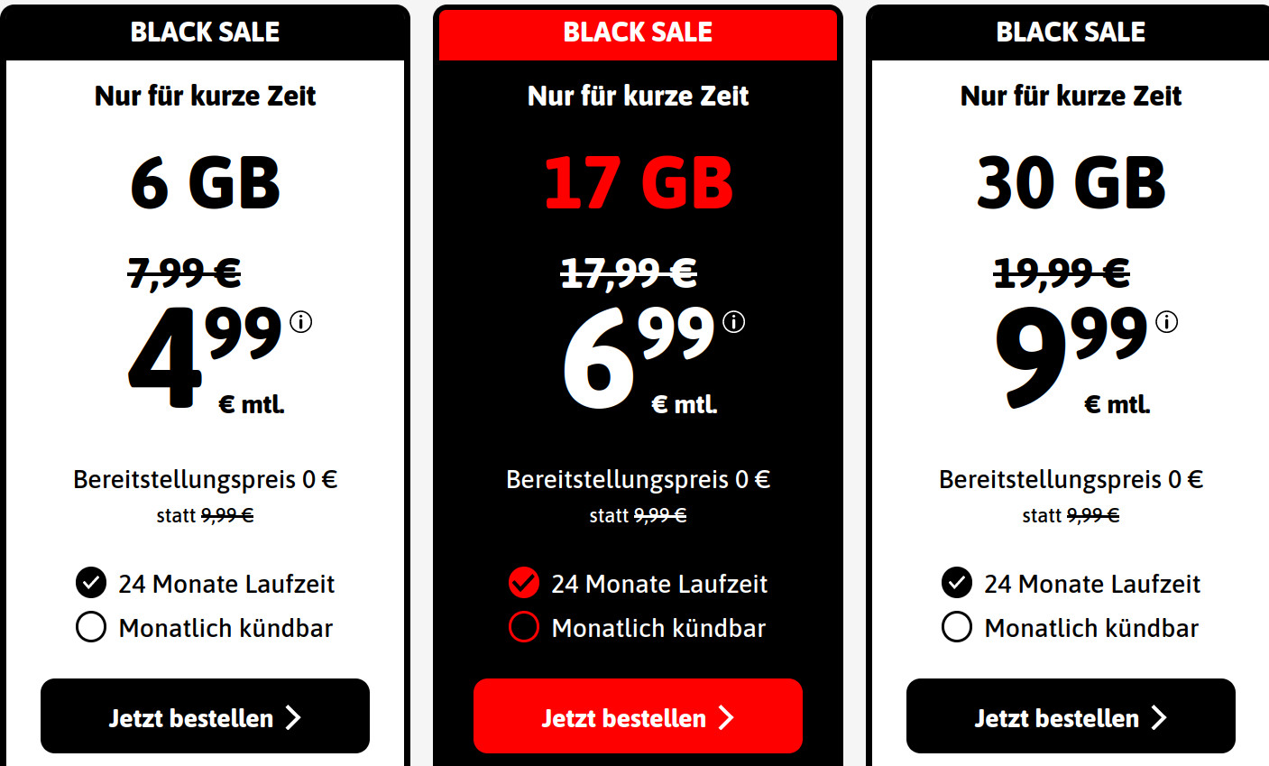 Neuer LTE Tarife Anbieter: Blacksim 30 GB LTE Allnet-Flat f�r 11,99 Euro mit mtl. Laufzeit