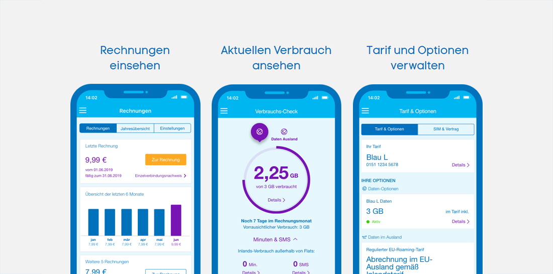 connect Alternative Mobilfunkanbieter App-Test 2020 -Mein Blau-App ist Klassenbeste