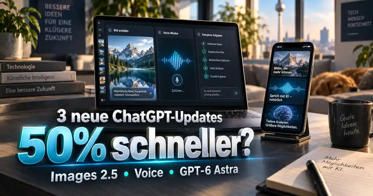 ChatGPT Update mit Images 2.5, Voice und GPT-6 Astra