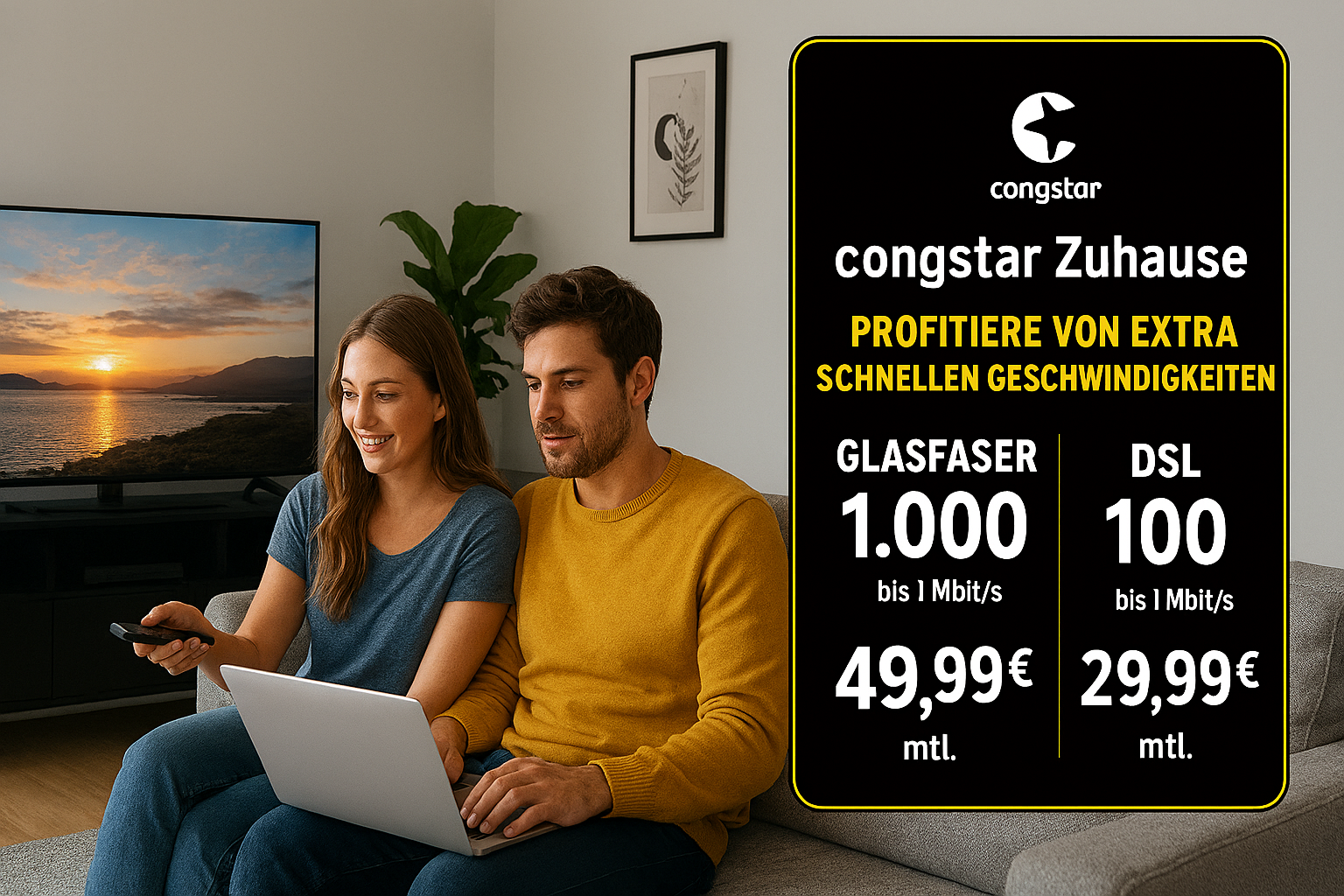 congstar erweitert sein Zuhause-Angebot erstmals um Glasfaser-Internet. Alle Details zu Tarifen, Technik, Verf�gbarkeit und Vorteilen von DSL und Glasfaser im �berblick.