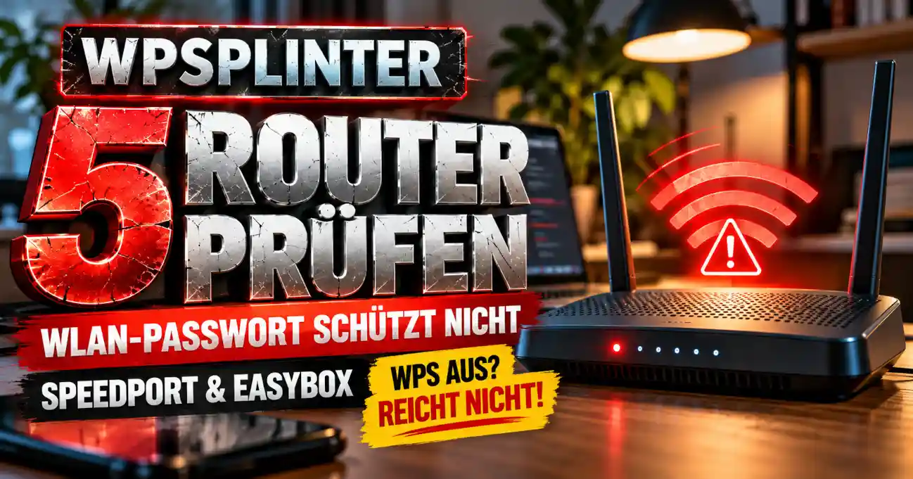 WPSplinter Sicherheitsl�cke: �ltere Speedport- und EasyBox-Router auf Schwachstellen pr�fen