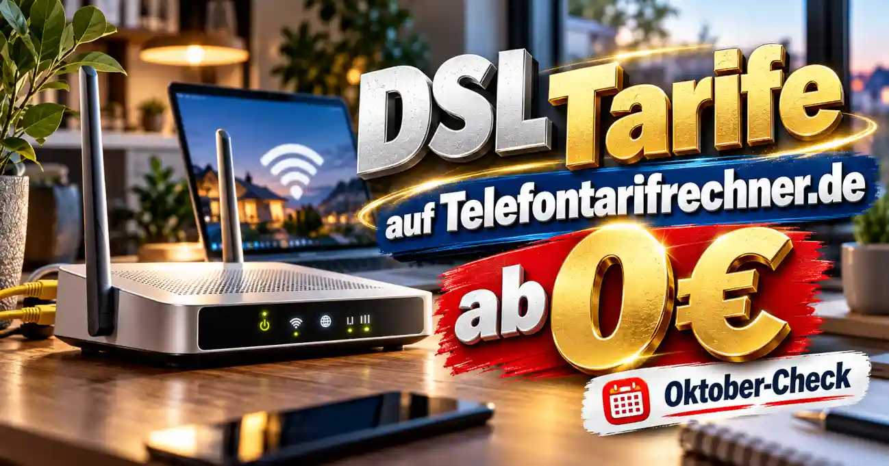 DSL-Tarife unter 25 Euro im Preisvergleich Oktober 2026