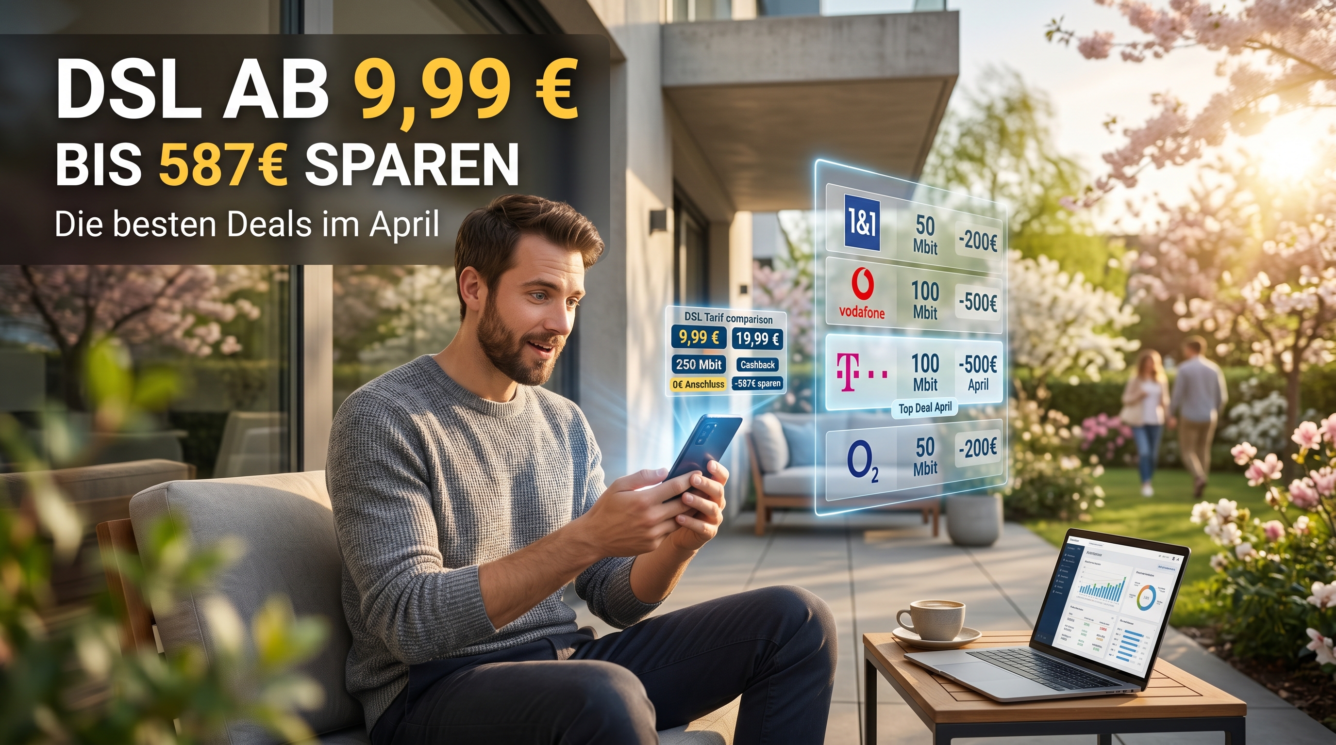 DSL Tarife April: Die besten DSL- und VDSL Tarife unter 20 Euro im April
