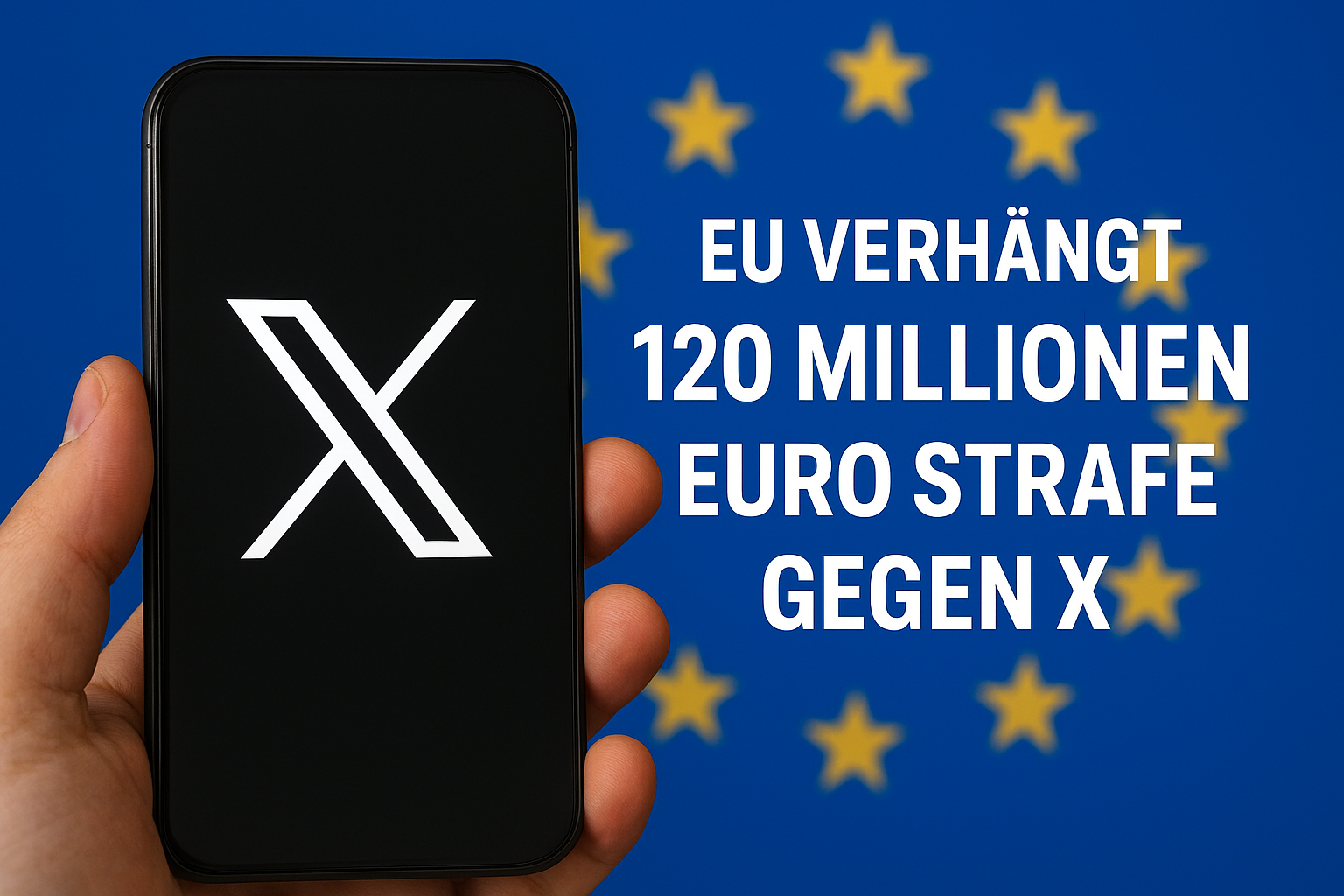 Die EU-Kommission verhngt erstmals eine Strafe nach dem Digital Services Act: 120 Millionen Euro gegen Elon Musks Plattform X. Grnde sind Verste bei Verifizierung, Werbung und Datenzugang.