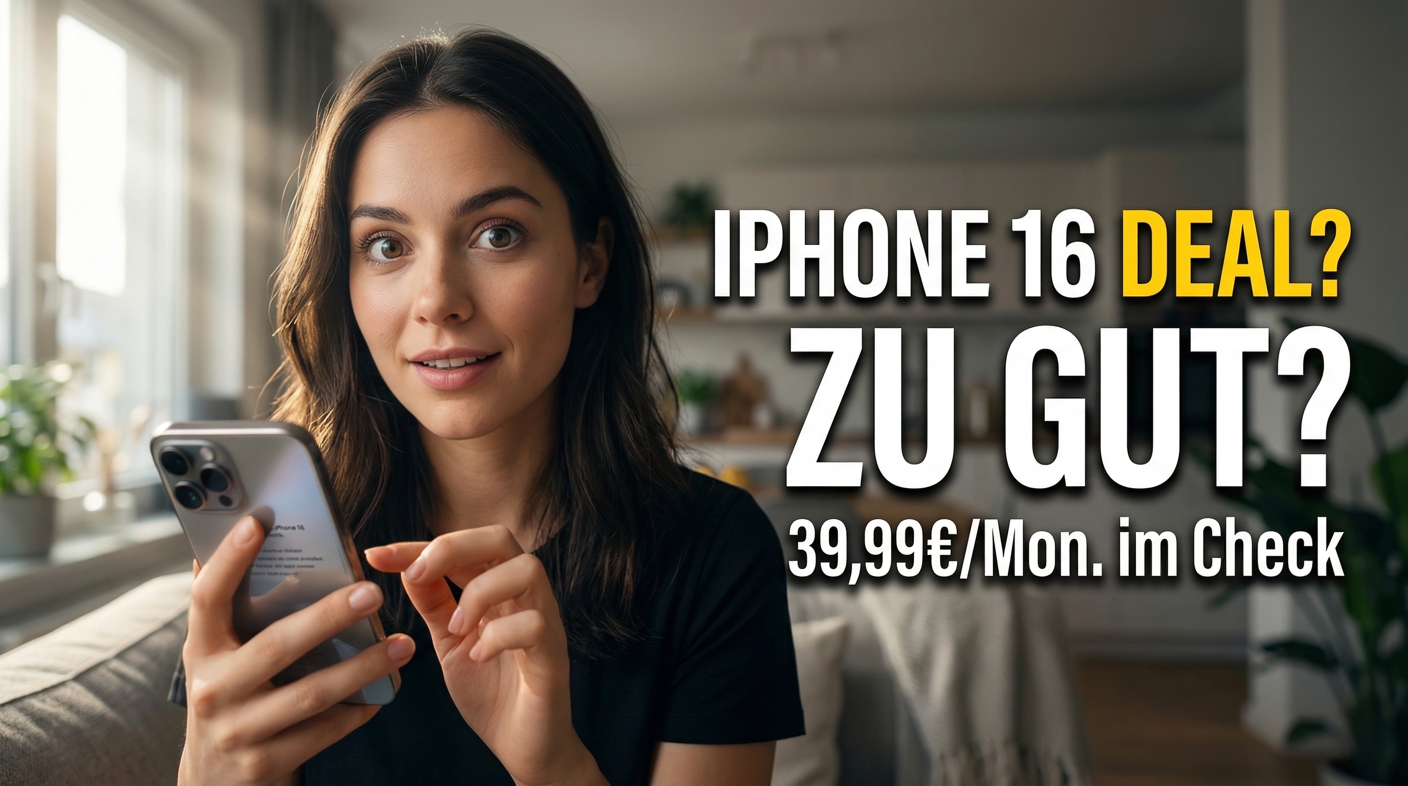 iPhone 16 im gro�en Test und freenet Angebot im Check: Lohnt sich der Telekom-Tarif f�r 39,99 Euro? Vergleich mit Vodafone, Telekom und Discount-Deals. Jetzt alle Fakten.