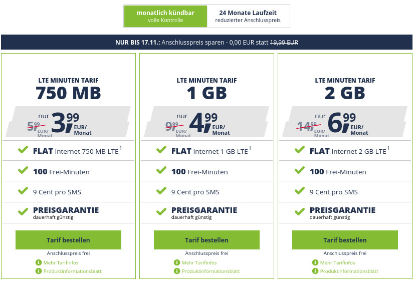 Freenetmobile Tarife