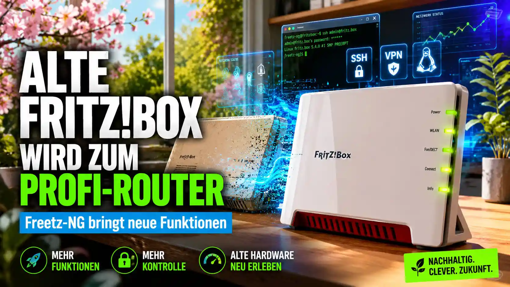Freetz-NG erweitert alte Fritzboxen um neue Funktionen wie SSH, VPN und Zusatzdienste. Doch die Custom-Firmware hat auch Risiken