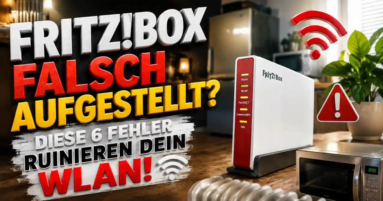 Der Standort der FRITZ!Box beeinflusst das WLAN. Diese sechs Fehler bei Schrank, Heizung, Pflanzen und Funkger�ten solltest du vermeiden