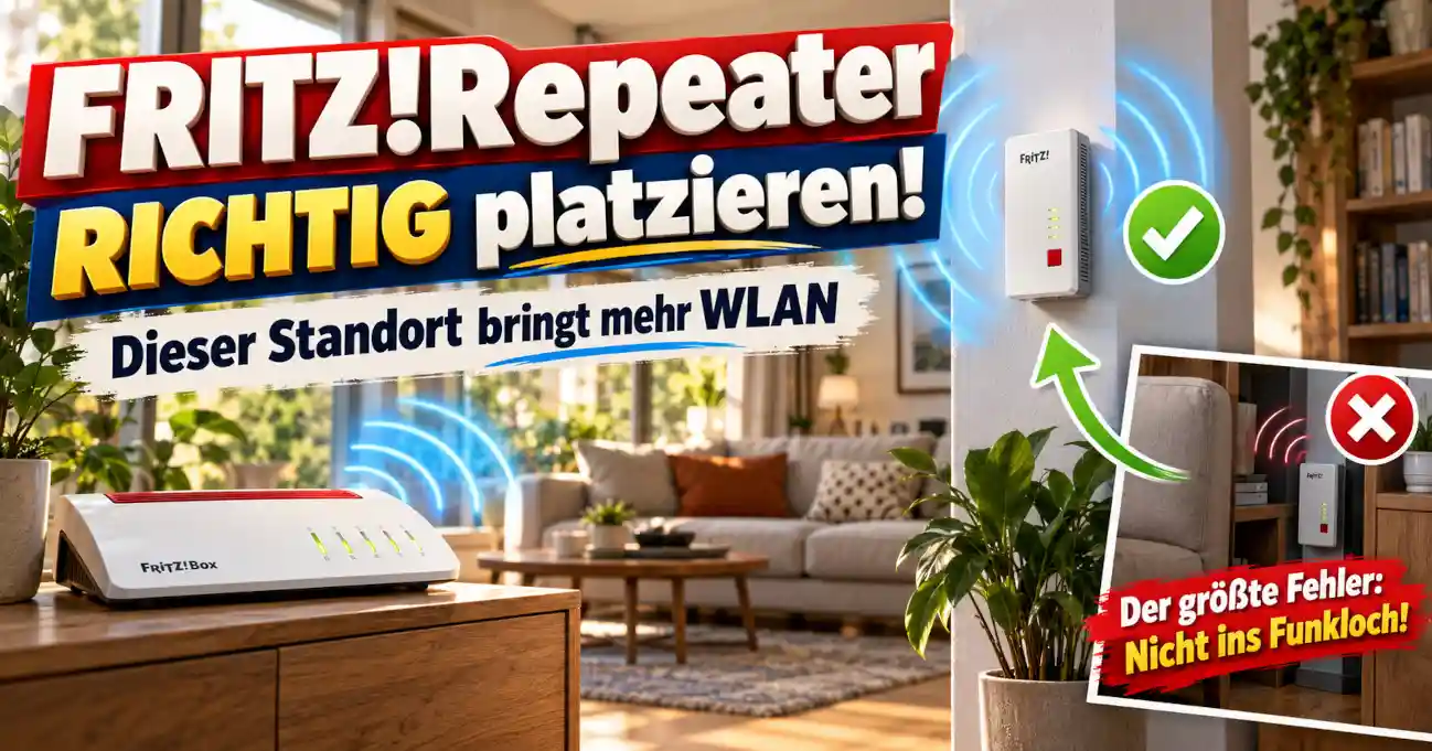 FRITZ!Repeater optimal positionieren und WLAN-Reichweite verbessern