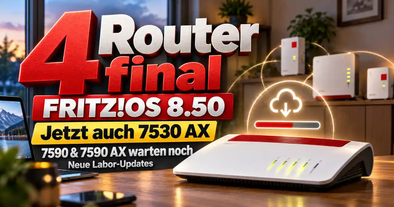 FRITZ!OS 8.50 Update Oktober 2026 f�r FRITZ!Box Router und Repeater