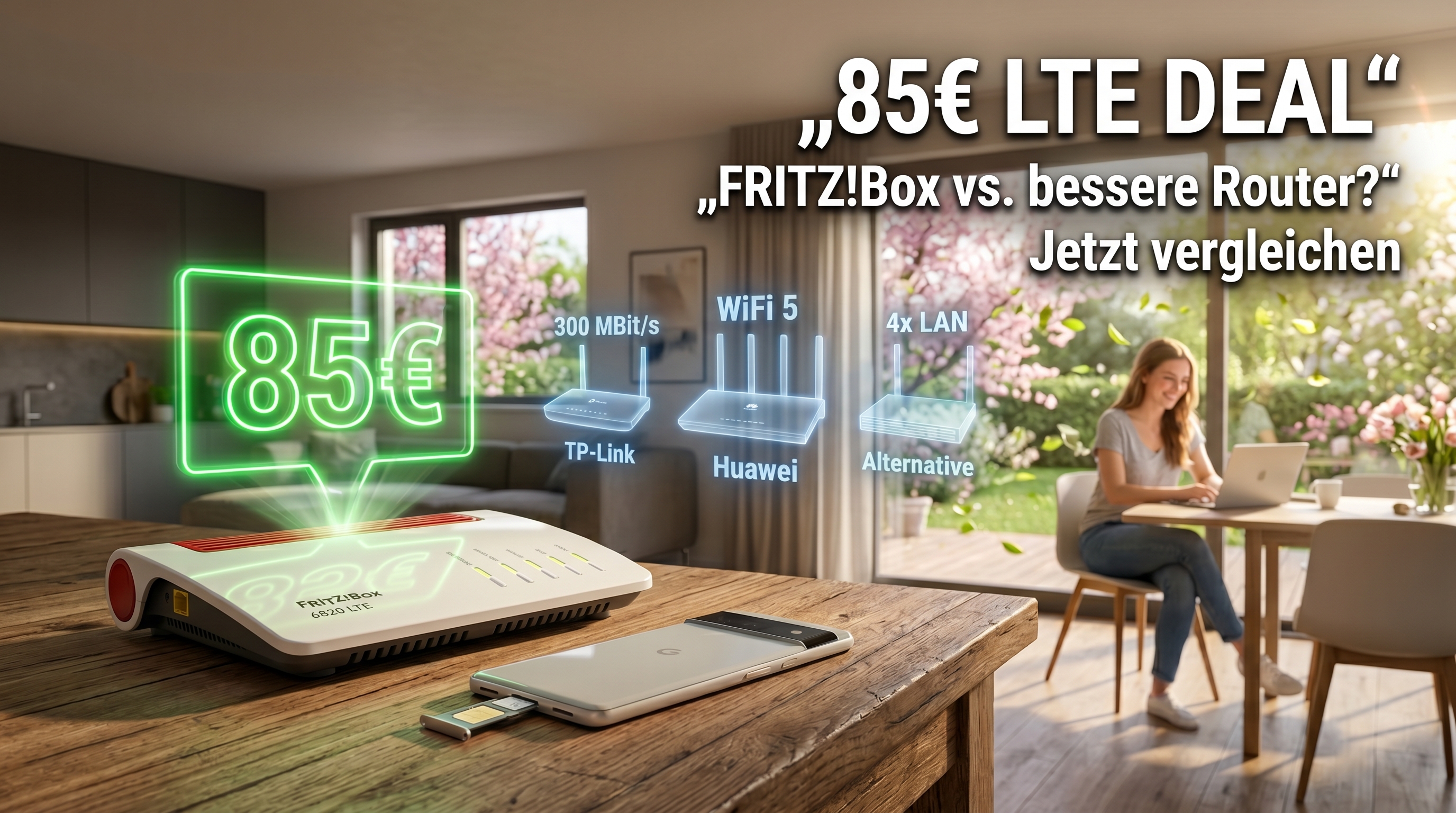 FRITZ!Box 6820 LTE f�r nur 85 Euro bei Amazon: Lohnt sich der Deal wirklich? Gro�er Vergleich mit TP-Link, Huawei & AVM - jetzt die beste Wahl entdecken!