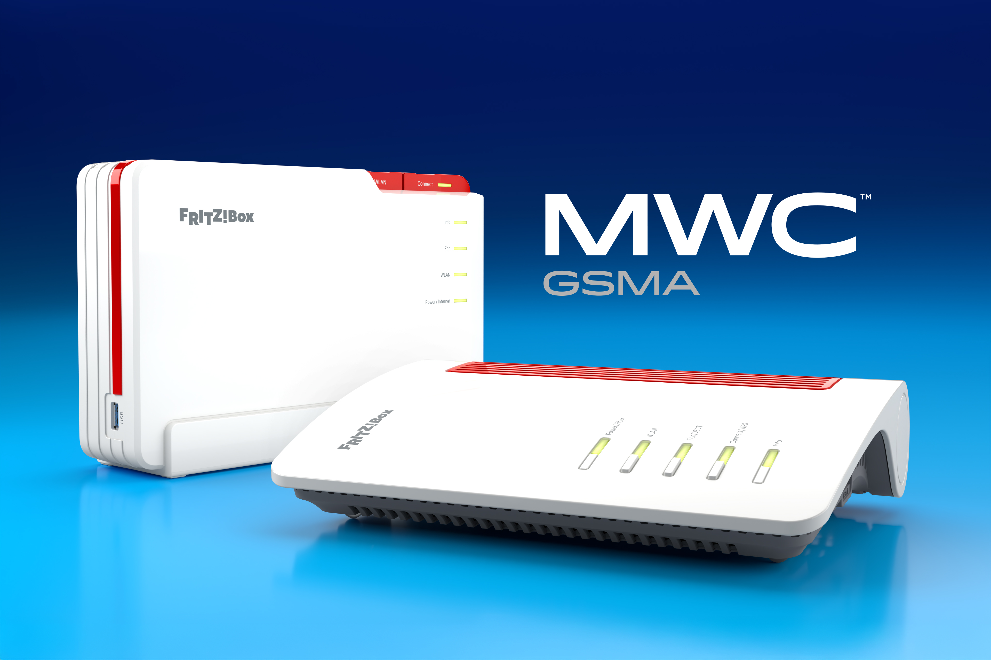 Zum Mobile World Congress 2026 pr�sentiert der Berliner Netzwerkhersteller Fritz mehrere neue Ger�te. Darunter ein Quadband-Repeater mit Wi-Fi 7, ein 5G-Router mit USB-C-Stromversorgung sowie neue Glasfaser-Router. Alle Details, Daten und Unterschiede im �berblick.