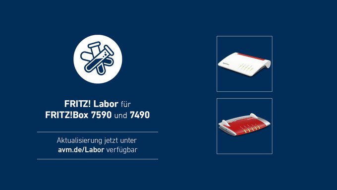 Fritzboxen Labor Updates auf 7.24: Fritzboxen 7590 und 7490 mit Updates