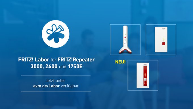 Fritzboxen Labor Updates auf 7.24: Fritz Repeater 3000, 2400, 1750E und Fritzbox 7530