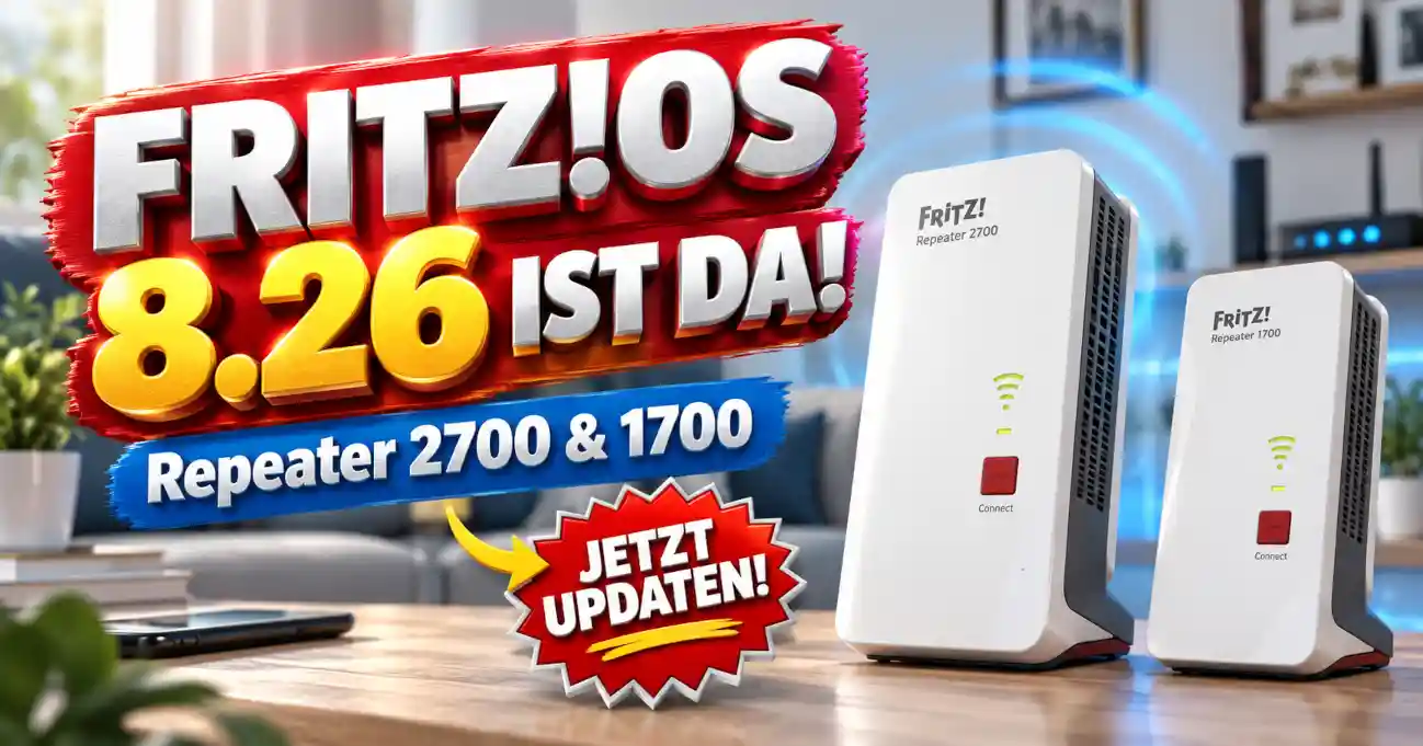 FRITZ!Repeater 2700 und 1700 mit FRITZ!OS 8.26 Update