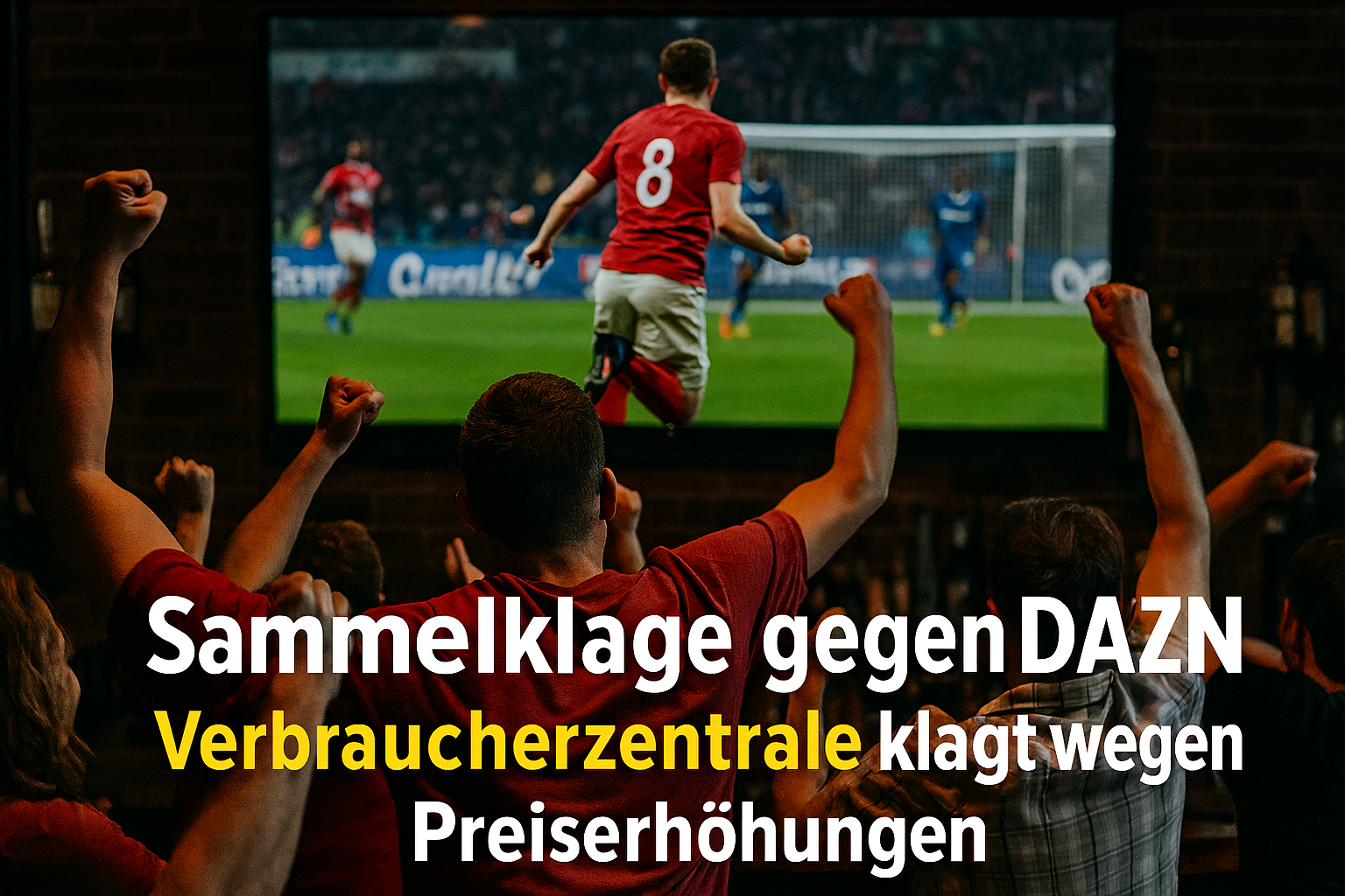 Sammelklage gegen DAZN: Verbraucherzentrale klagt wegen einseitiger Preiserhhungen 2021 und 2022. ber 4.500 Betroffene haben sich bereits angeschlossen. Teilnahme kostenlos bis 25.09.2026.
