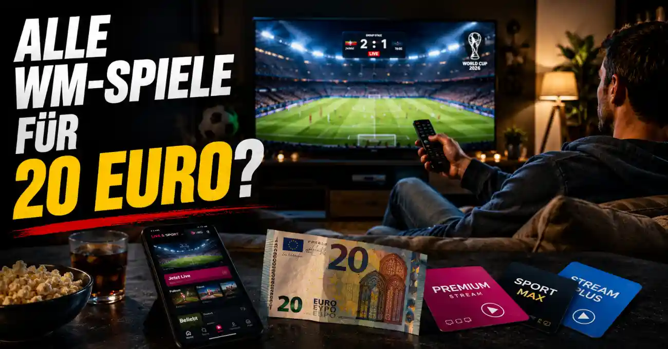 WM 2026 im Stream: Fans wollen alle Spiele sehen, zahlen aber nur rund 20 Euro. Was im Free TV l�uft, wann MagentaTV n�tig wird und wie Fu�ballfans nun sparen.