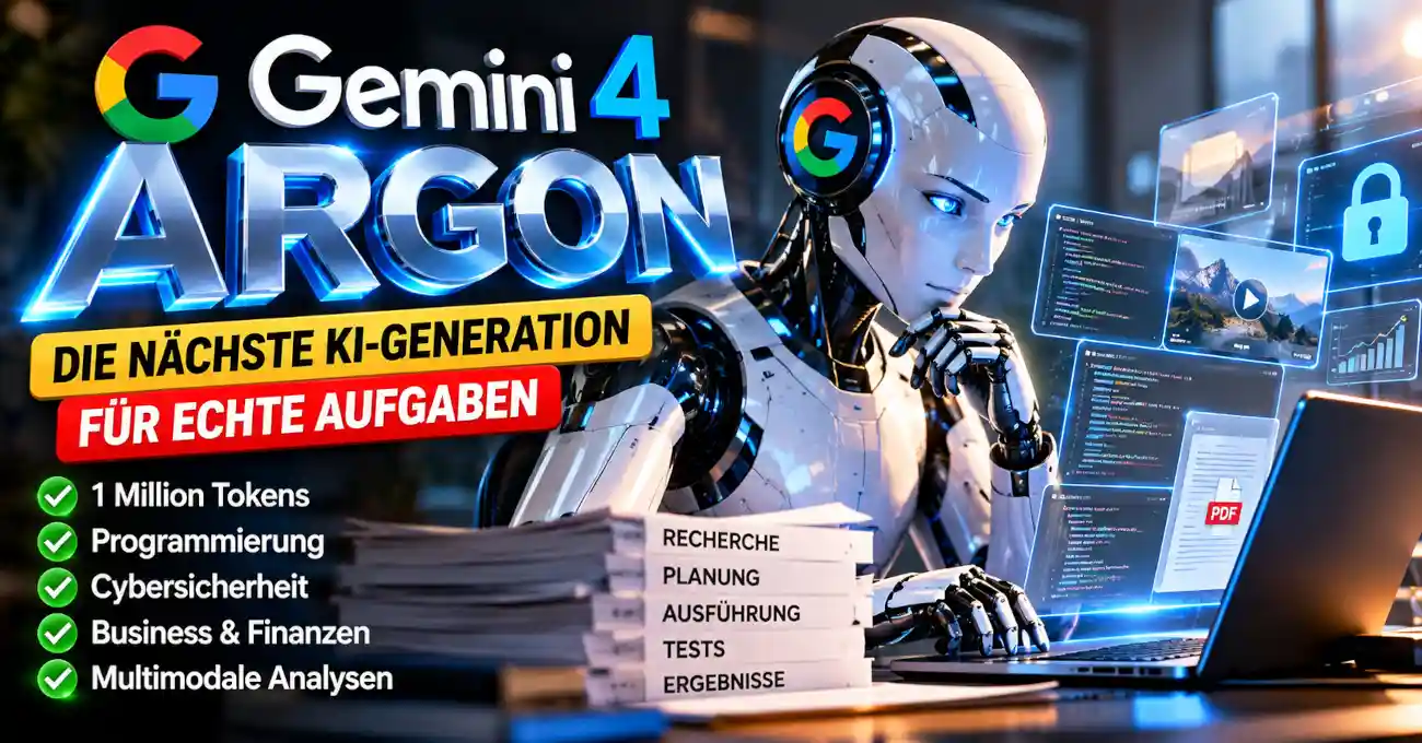 Gemini 4 Argon mit bis zu einer Million Output-Tokens