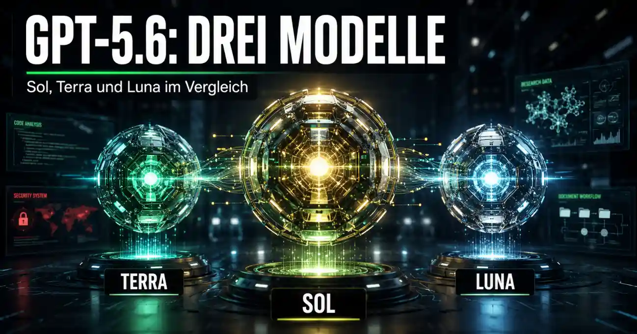 GPT-5.6 erkl�rt: OpenAIs neue Modellfamilie mit Sol, Terra und Luna soll KI produktiver machen. Das steckt hinter ChatGPT, API und Coding