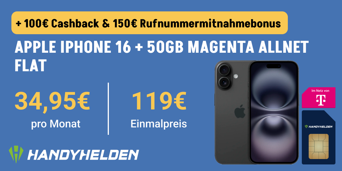 iPhone 16 mit Telekom Magenta M f�r effektiv 2,41 &euro; monatlich - ausf�hrliche Analyse, Tarifdetails, Kosten�bersicht und Vorteile des Top-Bundles.