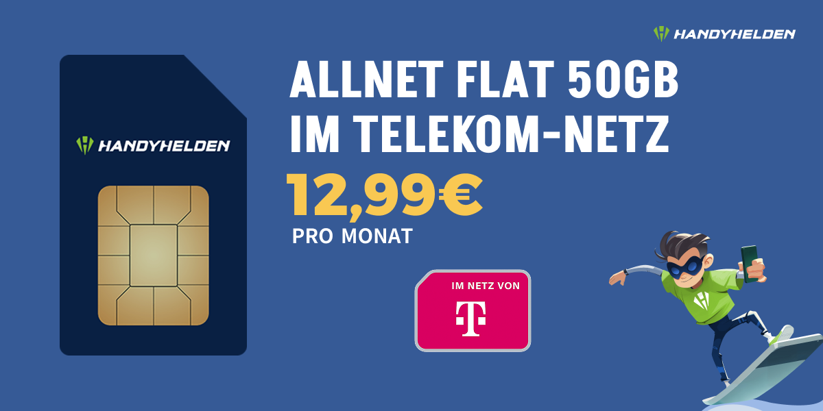 Die 50GB Telekom Allnet Flat fr nur 12,99€ im Monat: Alle Details zum gnstigen Tarif im Telekom-Netz, Vorteile, Kosten und Kndigungsoptionen.