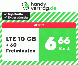 Preisvergleich 10 GB Tarife: Die besten 10 GB Tarife zum Wochenende ab 6,66 Euro