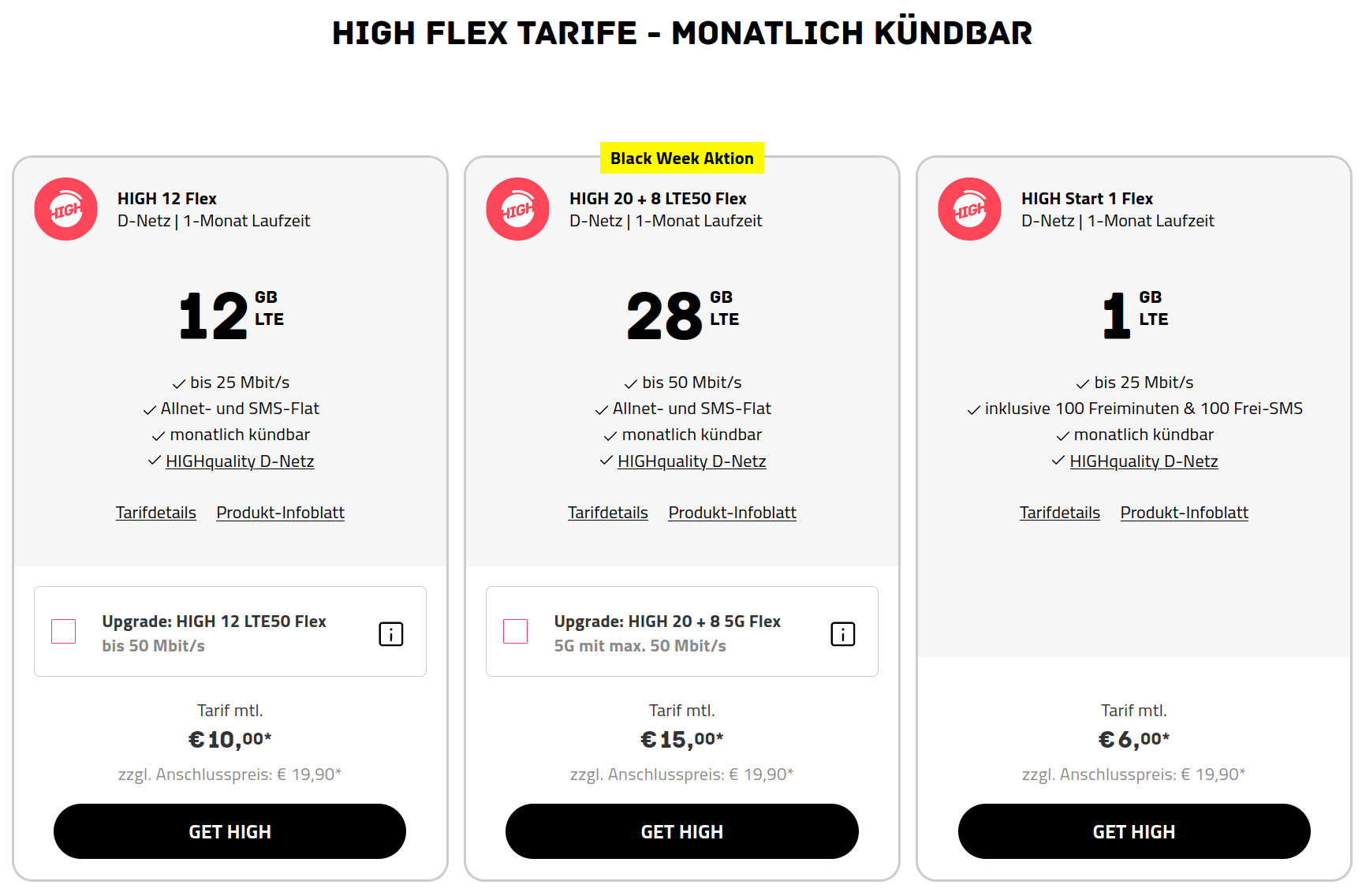 Black Week Telekom Netz: Hightarif 28 GB All-In-Flat für 15 Euro und mtl. Laufzeit