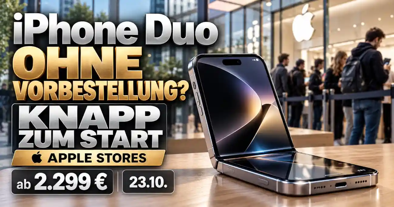 Apple iPhone Duo zum Verkaufsstart im Oktober 2026