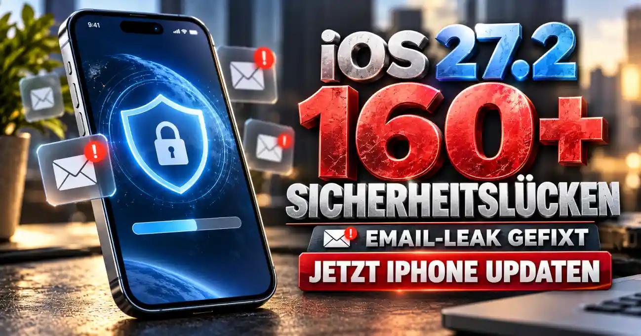 Apple iPhone - iOS 27.2 Sicherheitsupdate mit �ber 160 behobenen Schwachstellen