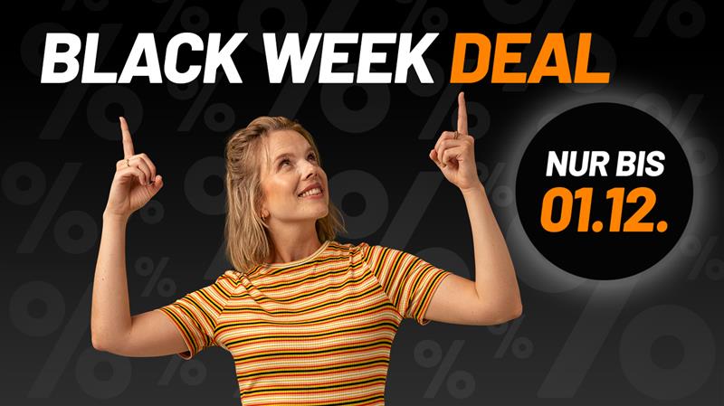 Klarmobil Black Week 2025: Mehr Datenvolumen, keine Anschlussgebhr, attraktive Smartphone-Bundles und 6 Monate waipu.tv gratis. Alle Details zu den Angeboten hier.