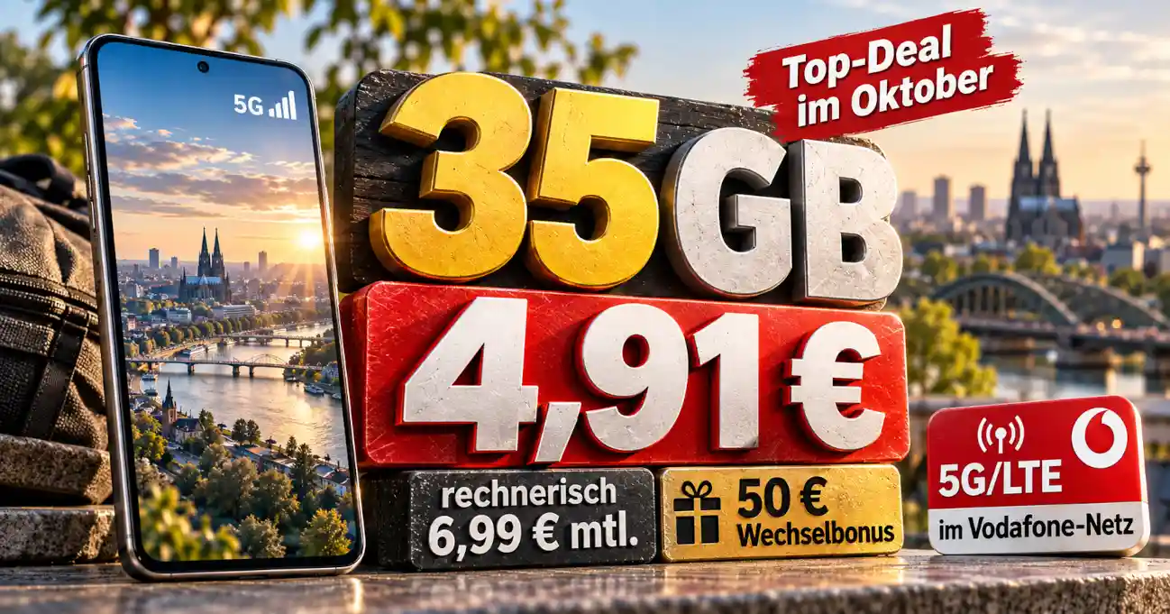 LogiTel allmobil 35 GB im Vodafone-Netz rechnerisch f�r 4,91 Euro