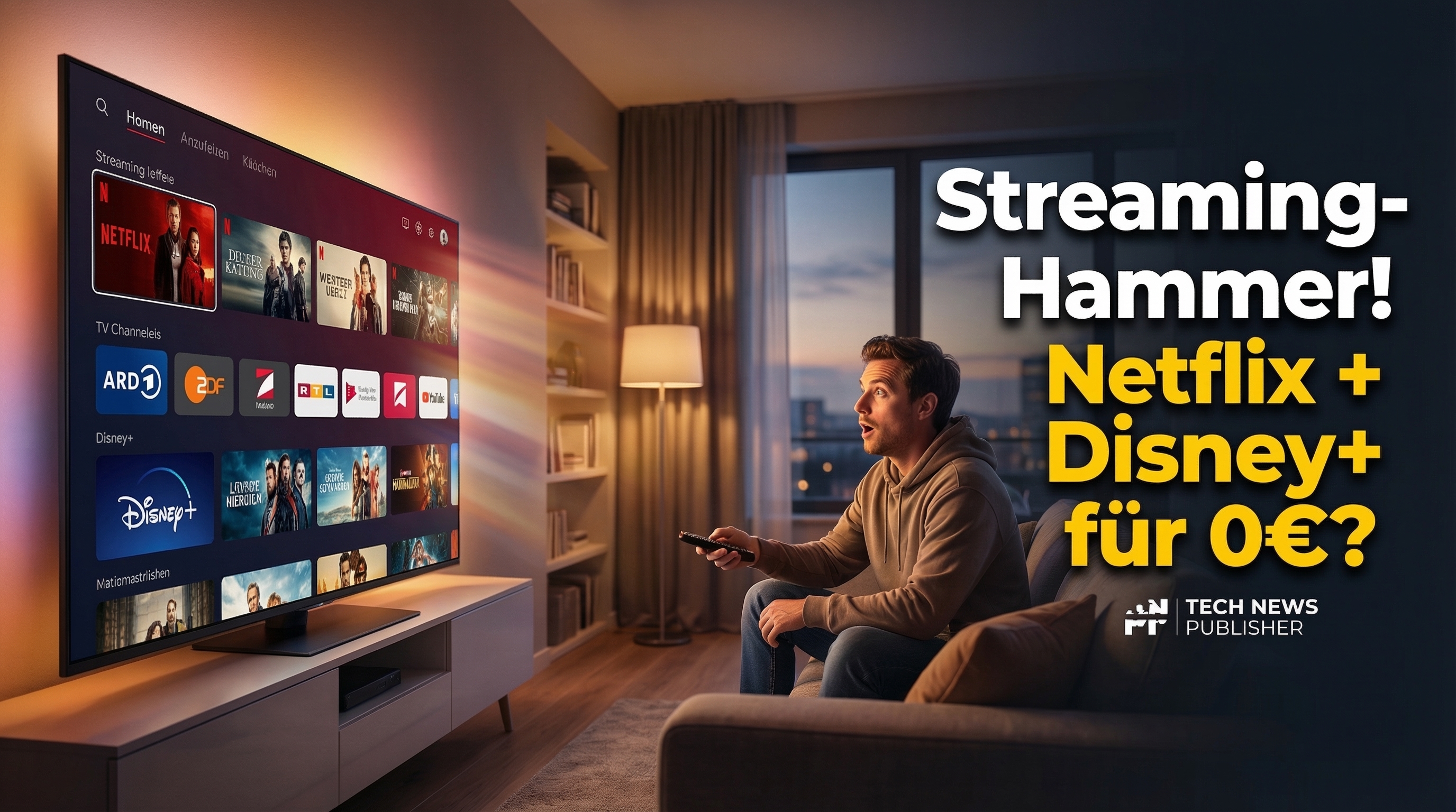 Telekom MagentaTV SmartStream sorgt mit einem neuen Streaming-Deal f�r Aufmerksamkeit: 180 TV-Sender, Netflix, Disney+ und RTL+ sind enthalten. In den ersten sechs Monaten kostet das Paket nichts.