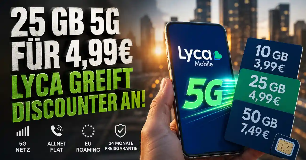 Neue Lyca-Mobile-Tarife ab 3,99 Euro im Preischeck. Das sollten Kunden �ber Netz, Laufzeit, 5G, Prepaid und Folgekosten wissen.