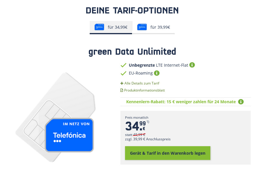 Unlimited Home Office Deal: Fritzbox Router plus O2 Unlimited LTE All-In-Flat mit 225 Mbit Speed für 34,99 Euro