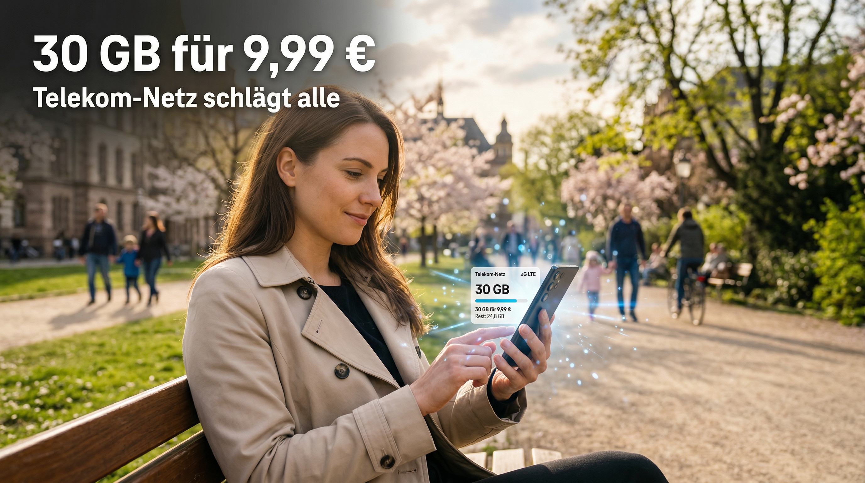 Mobilfunk.de greift an: 30 GB im Telekom-Netz f�r nur 9,99 &euro; ohne Anschlusspreis. Warum dieser Tarif den Markt ver�ndert und wie er sich gegen fraenk, SIMon und Blau schl�gt.