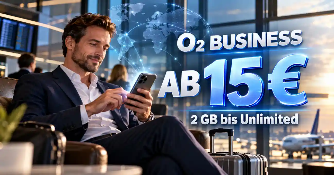 Neue O2 Business Mobile Tarife 2026 von XS bis XL
