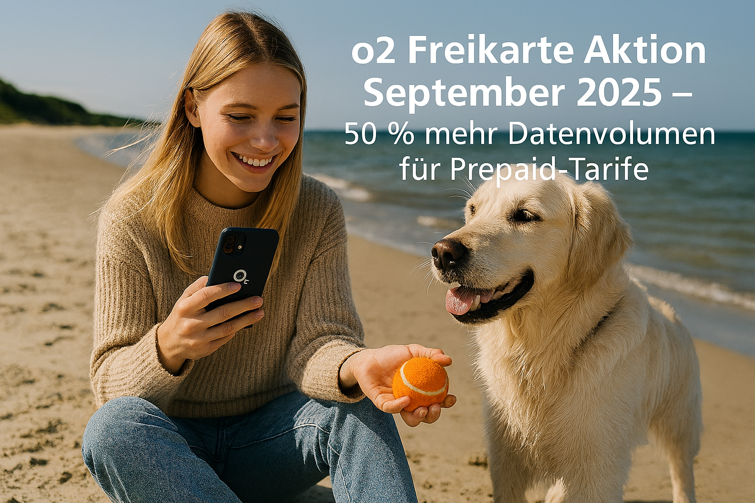 o2 Freikarte Aktion 2025: 50 % mehr Datenvolumen fr Prepaid S, M und L vom 03.09. bis 03.12.2025. Alle Details zu Preisen, Vorteilen und Konditionen.
