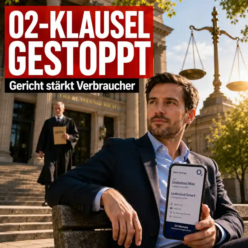 Gericht stoppt O2-Klausel: Telef�nica darf bestimmte Unlimited-Vertr�ge nicht einseitig vor Laufzeitende k�ndigen. Das bedeutet das Urteil