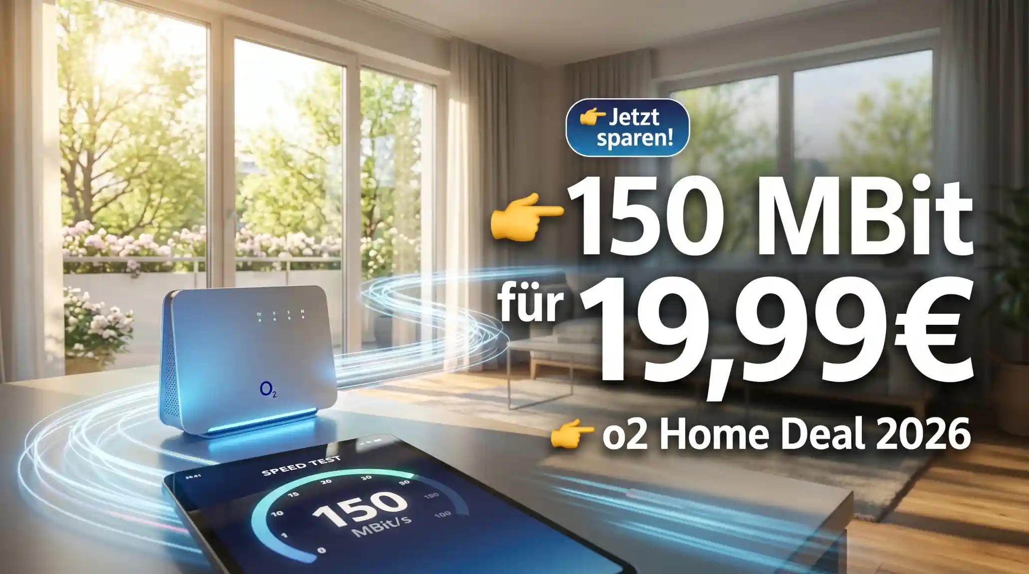 o2 Home M f�r 19,99 Euro: 150 MBit Internet zuhause 2026 im gro�en Check. Wie gut ist das o2 Home Angebot wirklich und lohnt sich der Deal gegen Telekom und Vodafone?
