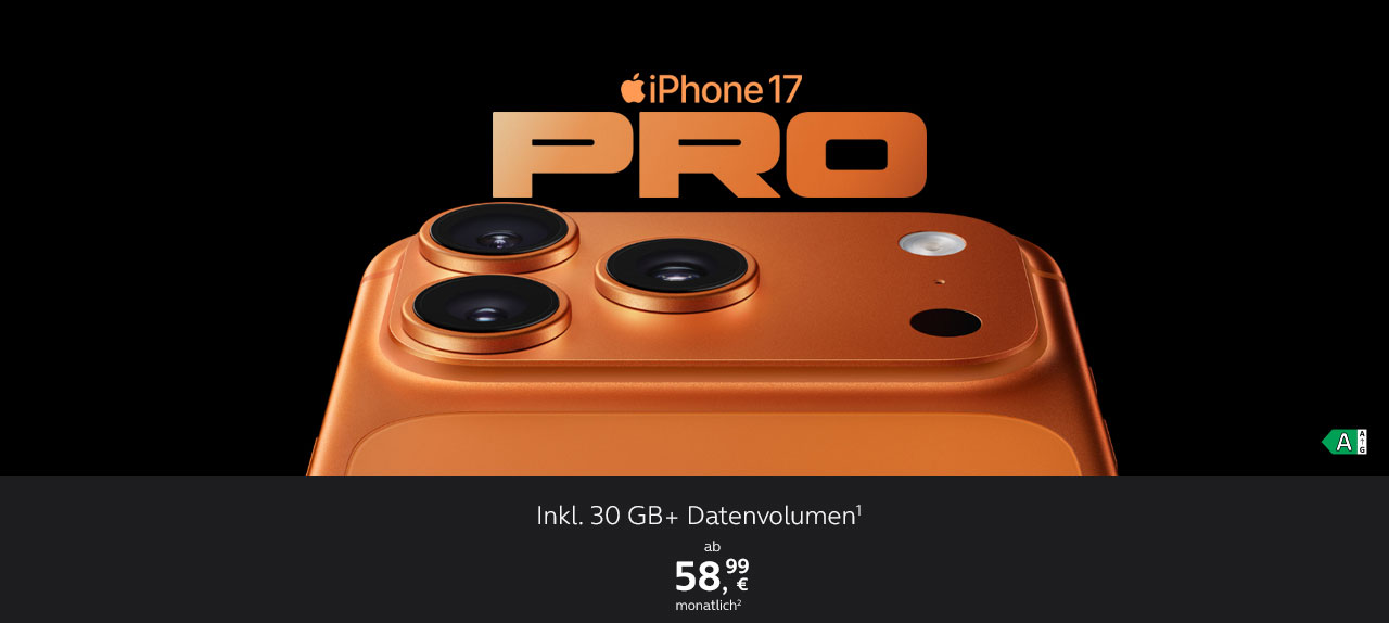 bersicht der aktuellen o2 Angebote fr iPhone 17, iPhone 17 Air, iPhone 17 Pro und iPhone 17 Pro Max. Alle Tarife, Preise, Vorteile und technische Details im Vergleich.