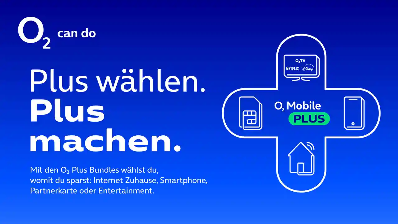 O2 startet neue Plus Bundles mit Netflix, Disney+, Festnetz und starken Rabatten. Alle neuen Tarife, Preise und der Vergleich mit Telekom und Vodafone.